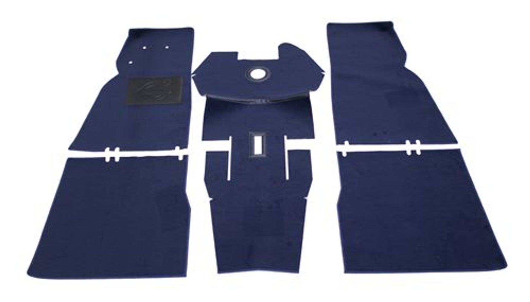 Jeu de tapis pour Volvo Duett, en textile bleu