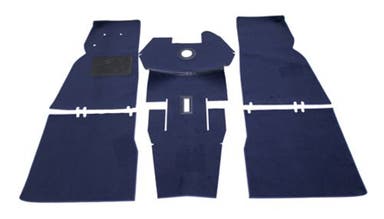 Jeu de tapis pour Volvo Duett, en textile bleu