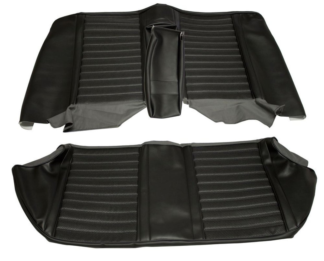 Garniture de siège arrière pour Volvo Amazon 4 portes 1965-1968, noire