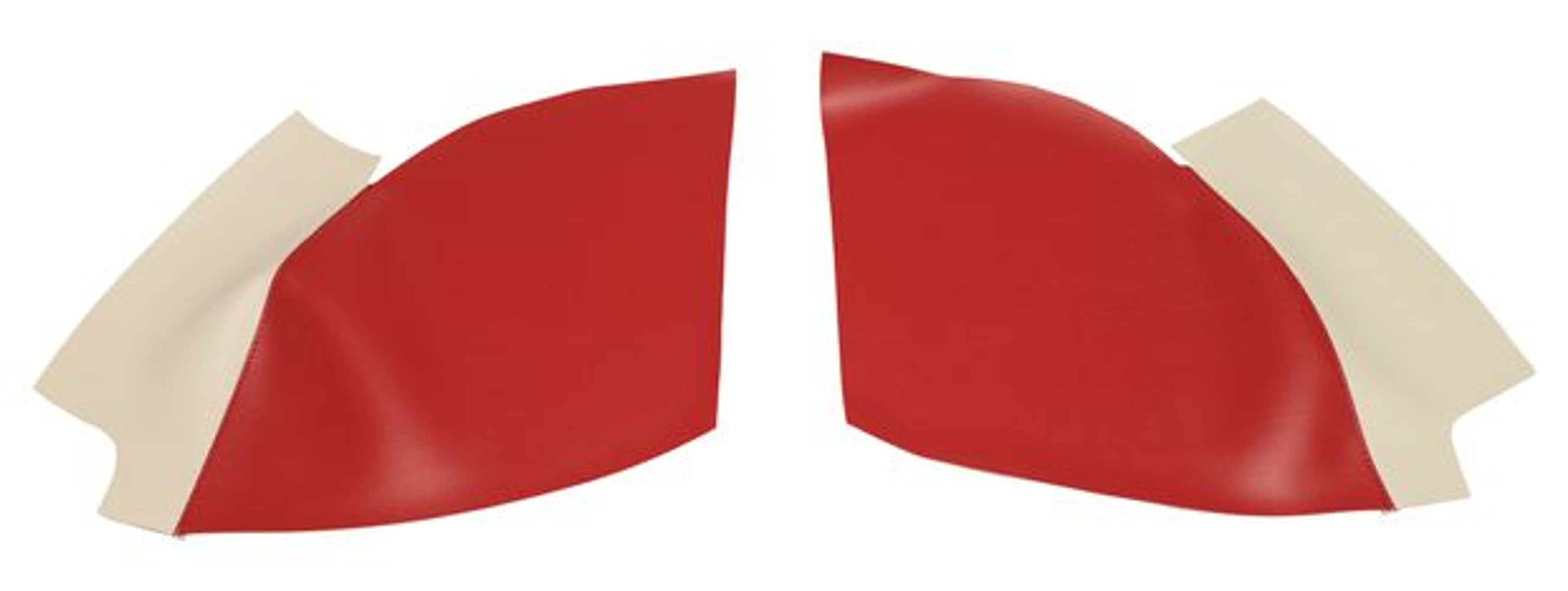 Garniture de passage de roue pour Volvo PV544A 1958-60 US rouge/beige