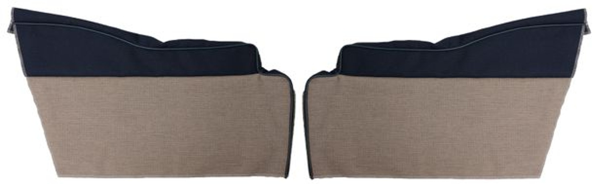 Panneau arrière inférieur gris-beige