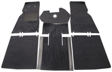 Jeu de tapis pour Volvo PV444, en textile noir