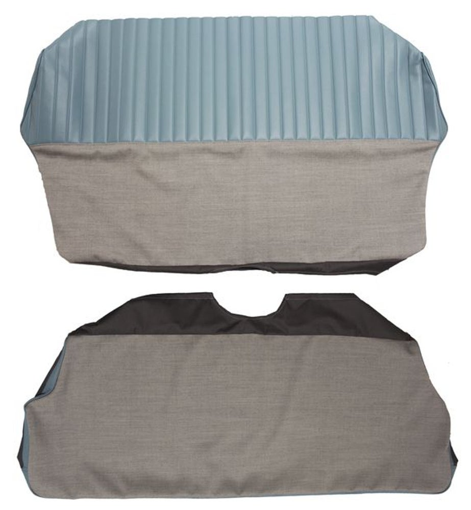 Sellerie de siège arrière pour Volvo 544A 1958-60 bleu/gris Option 2