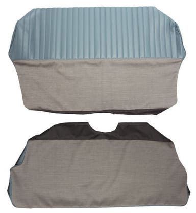 Sellerie de siège arrière pour Volvo 544A 1958-60 bleu/gris Option 2