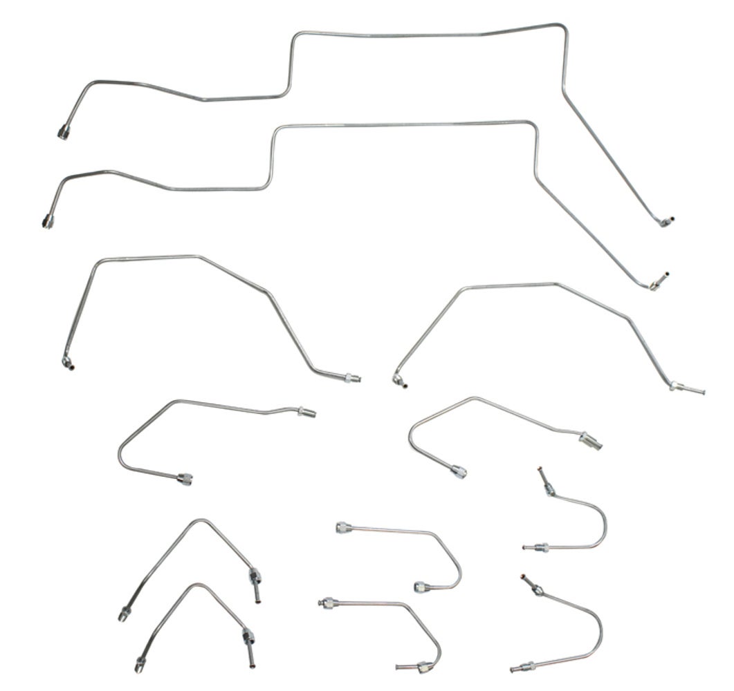 Kit de conduites de frein essieu avant pour Volvo 1800E / 1800ES 1969–1973 conduite à gauche