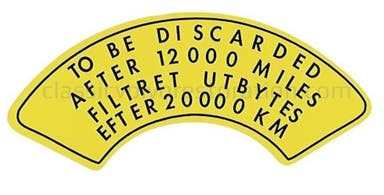 Filtre à air autocollant pour Volvo B14, B16B