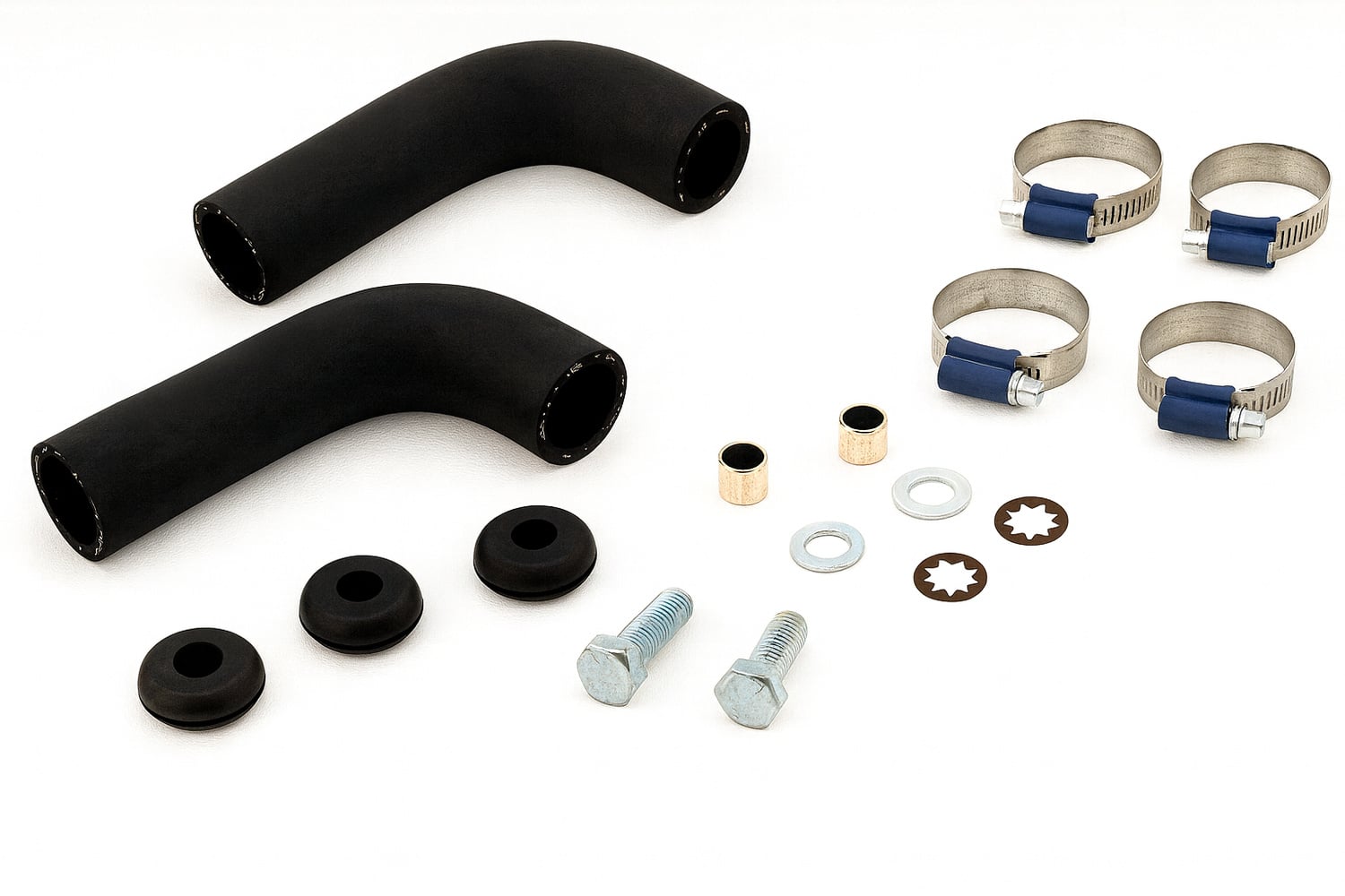 Kit de durites de radiateur pour Volvo PV544, Amazon -1966, Duett -1968 avec kit de montage (ne convient pas au modèle 1800)