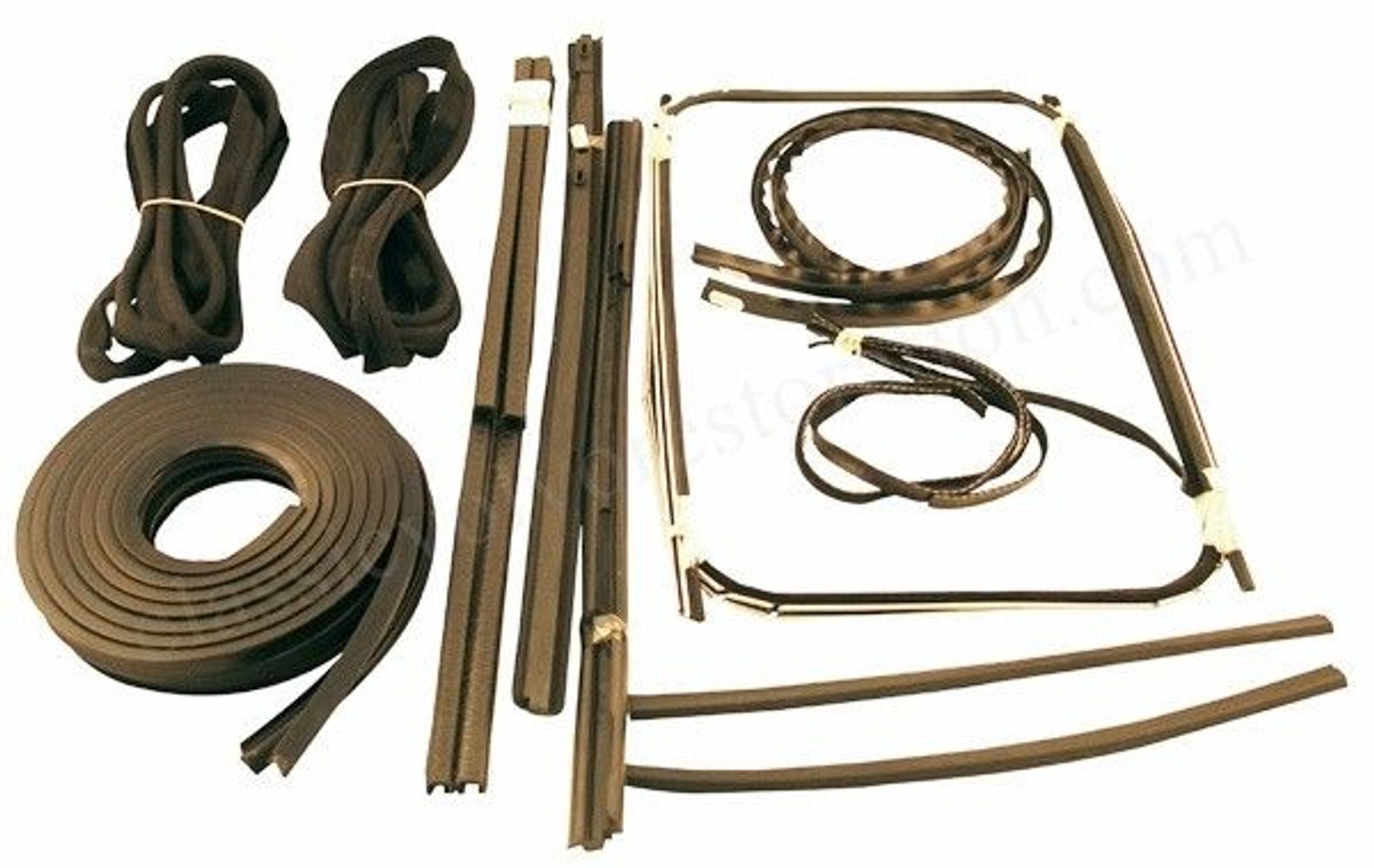 Kit de joints et baguettes de guidage avec baguette textile noire