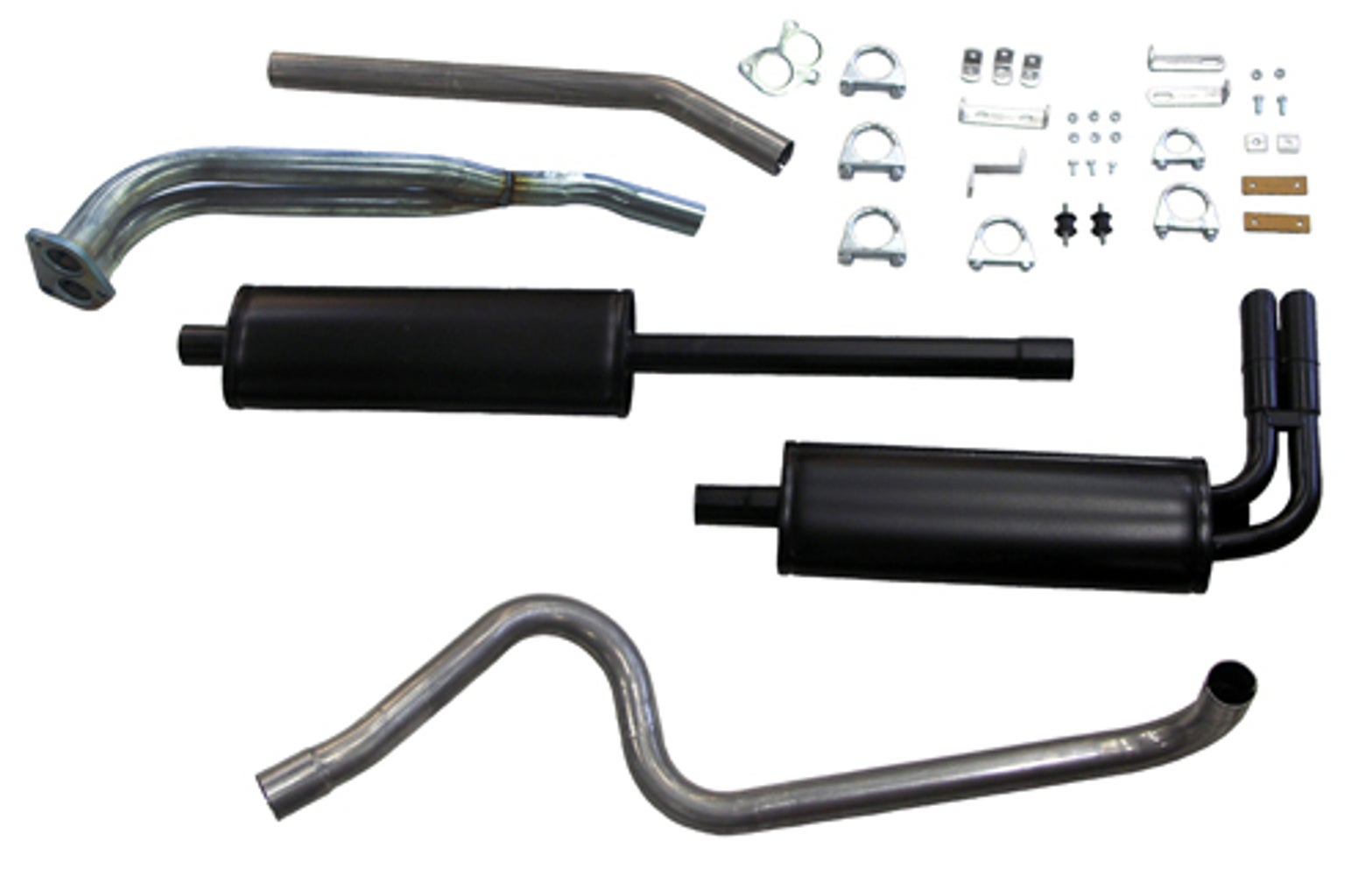 Système d'échappement pour Volvo PV544, B18, 2", double sortie avant