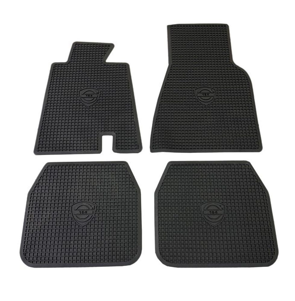 Jeu de tapis de sol en caoutchouc noir pour Volvo 164 (1968-1971). — bild 4 av 4
