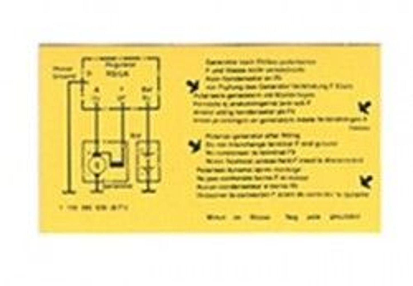Relais de charge autocollant 6V — bild 1 av 2
