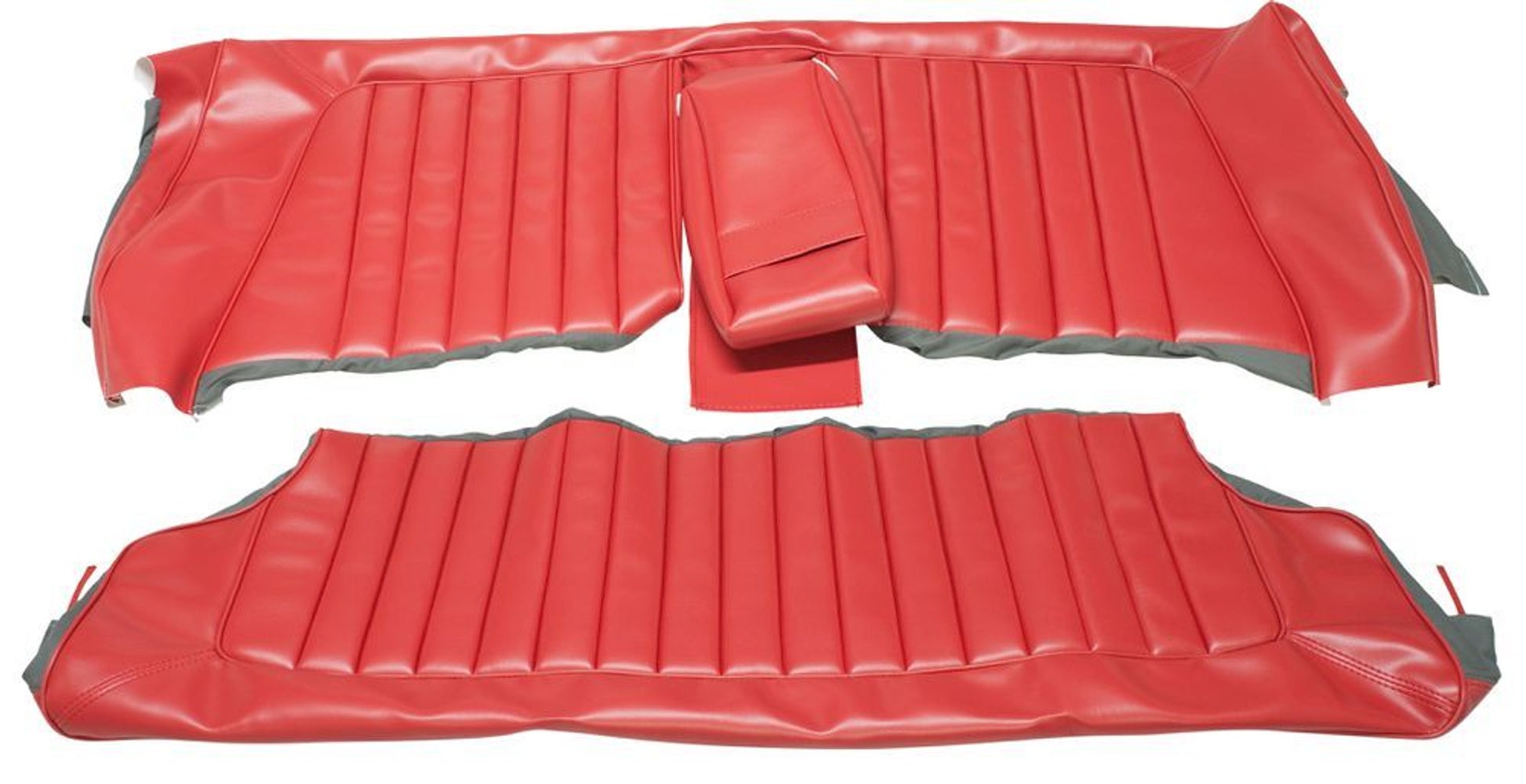 Garniture de siège arrière pour Volvo Amazon 2d 1962-63 US rouge ch 25200-