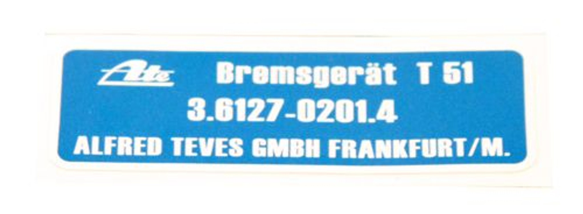 Décalcomanie ATE système freinage