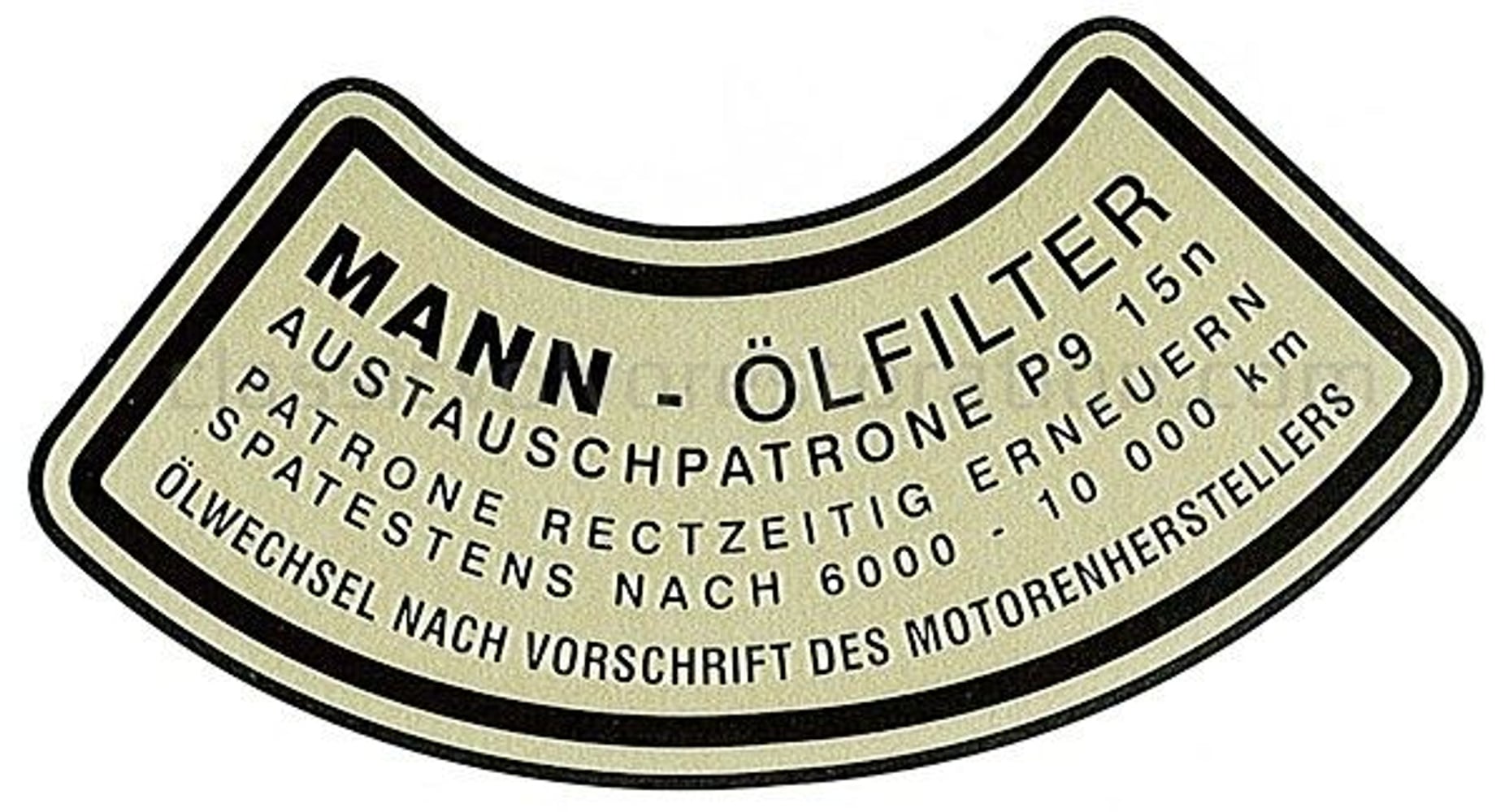 Filtre à huile autocollant pour Volvo B4B « Mann » — bild 2 av 2