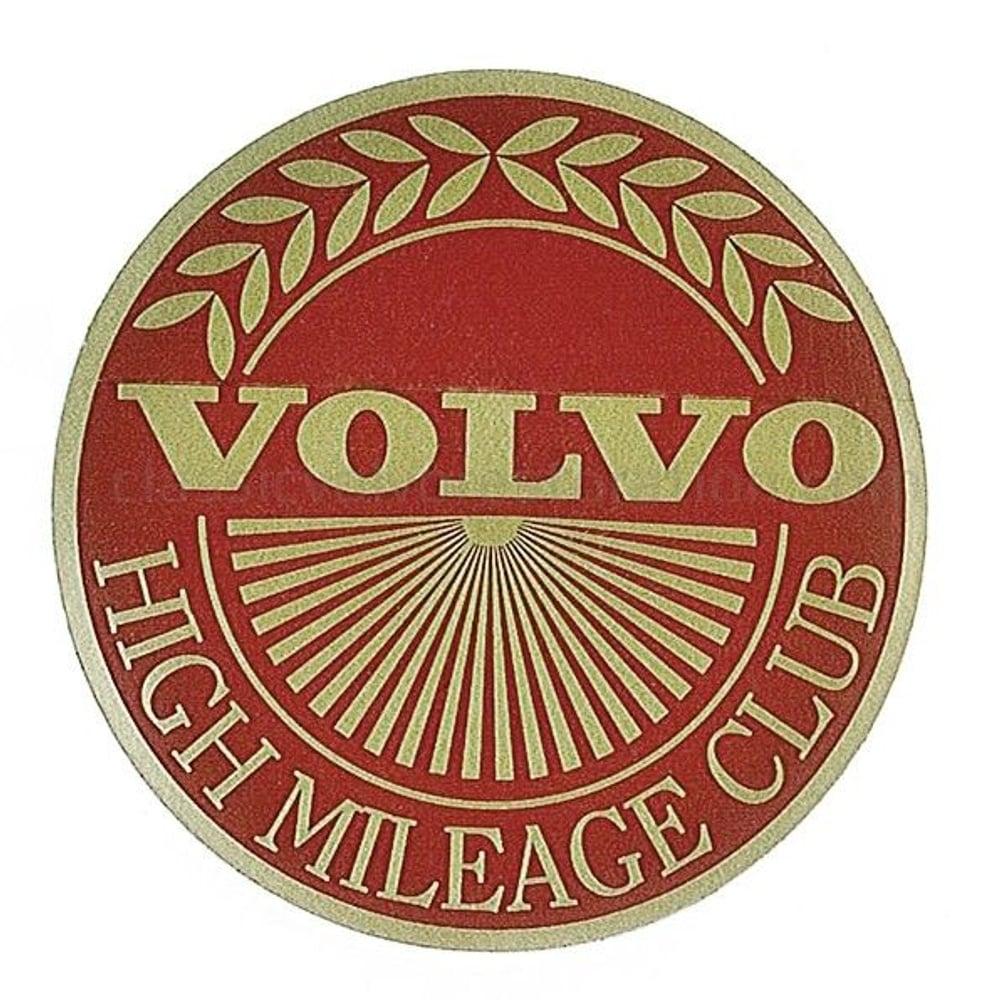 Autocollant Volvo High Mileage Club — bild 2 av 2