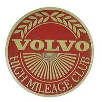 Autocollant Volvo High Mileage Club — bild 2 av 2
