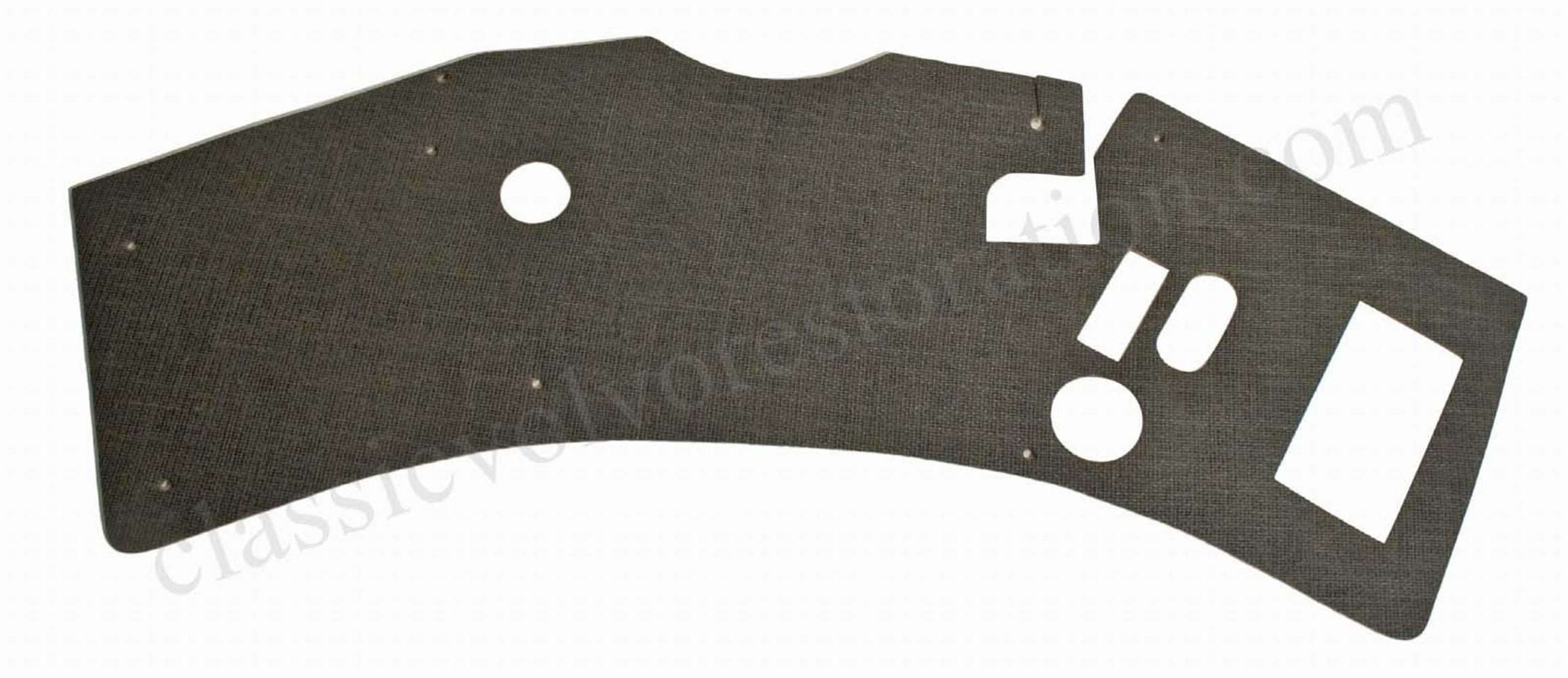 Tapis Torpedo pour Volvo PV544, Duett 1962-64 gris