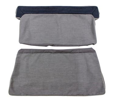 Sellerie de siège arrière pour Volvo PV444K-L 1955-57 bleu/gris