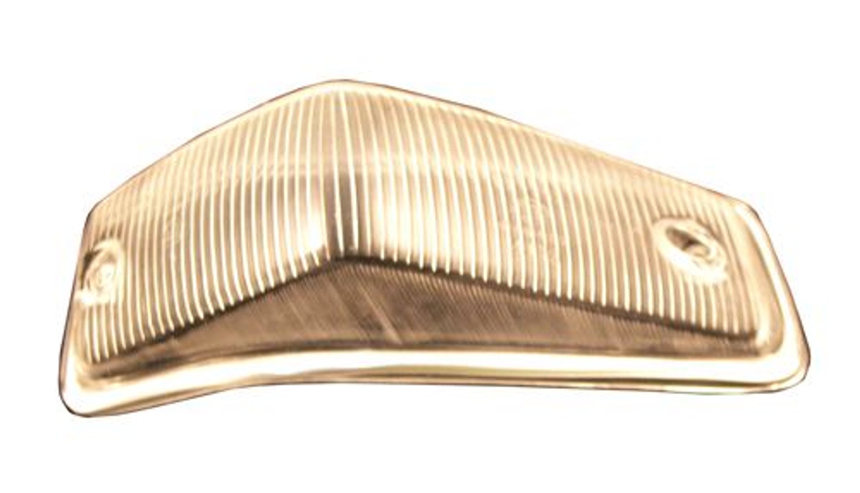 Verre de clignotant pour Volvo 140-72 blanc avec cadre, droit