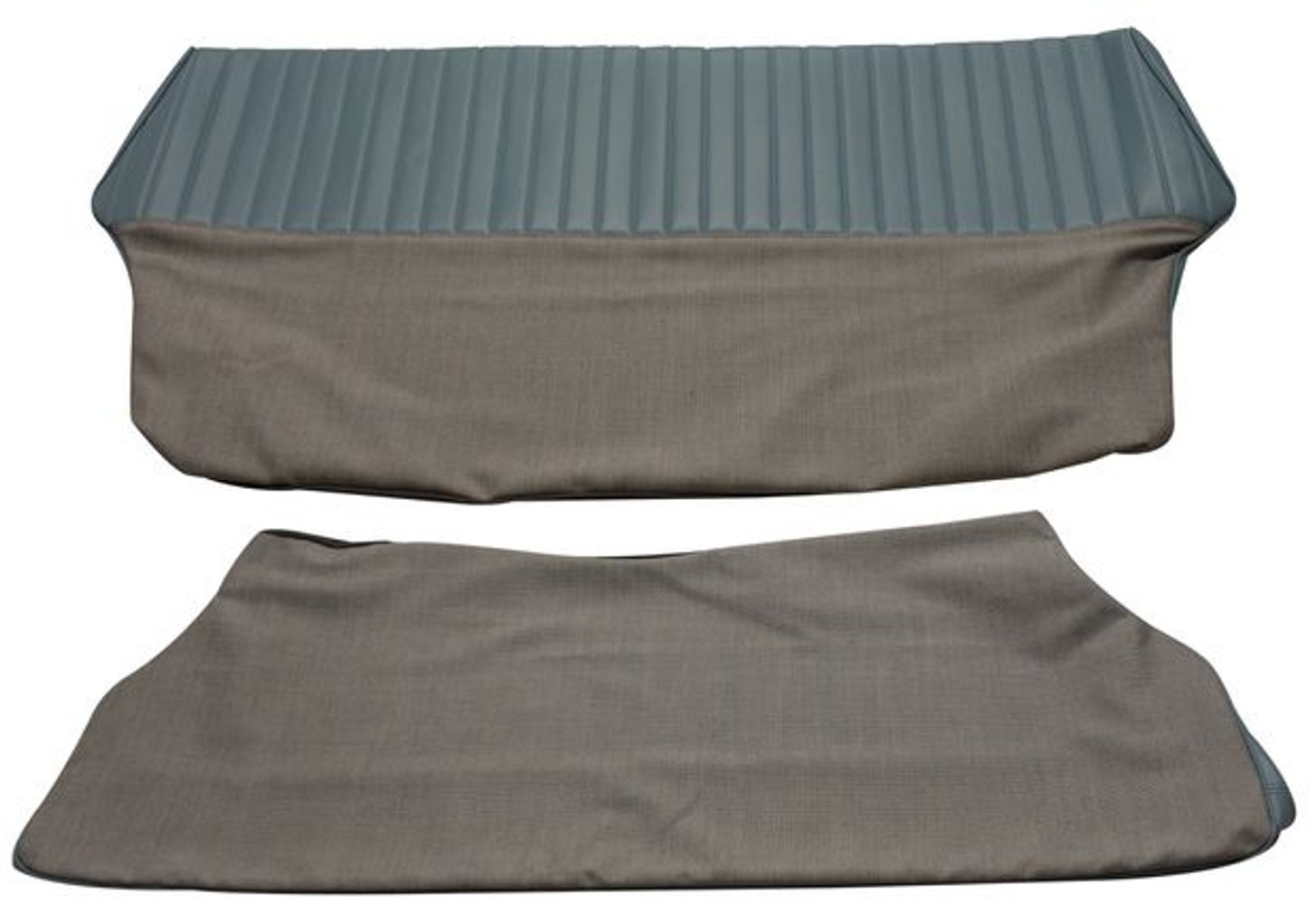 Sellerie de siège arrière pour Volvo 544A 1958-60 bleu/gris Option 1