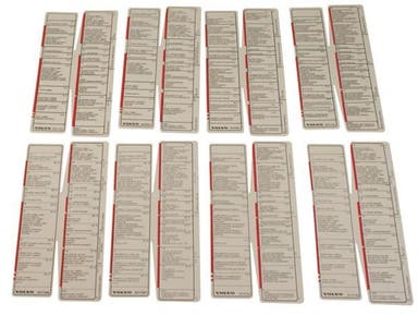 Fusibles et autocollants pour Volvo 740, 940 1988-92