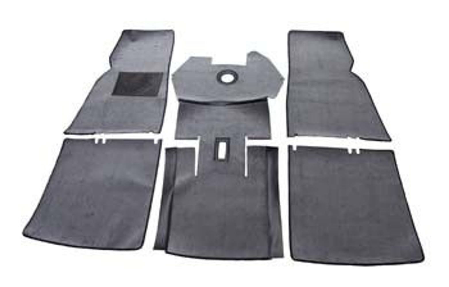 Jeu de tapis pour Volvo PV544, en textile gris