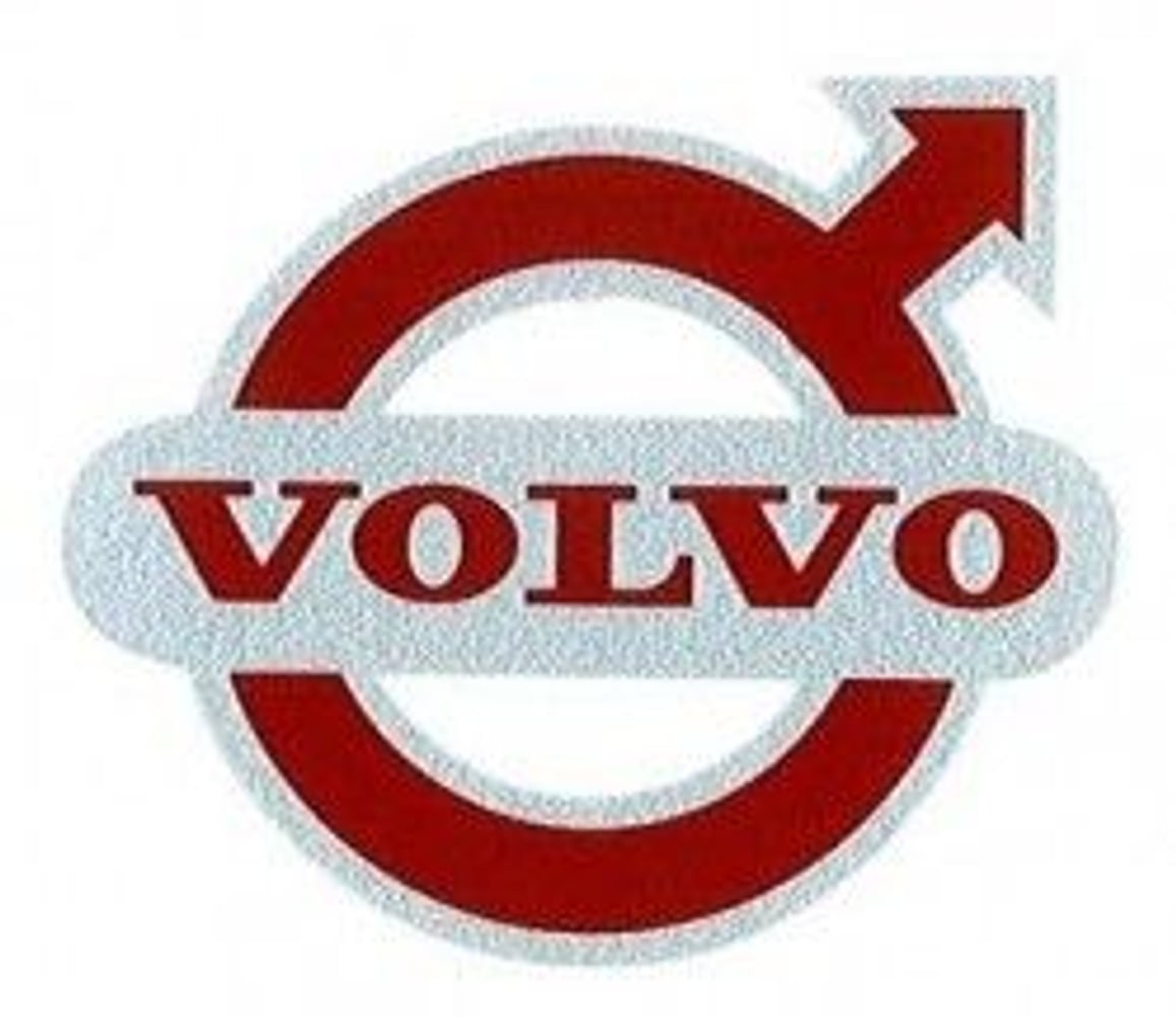Autocollant Volvo rouge-argent — bild 1 av 2