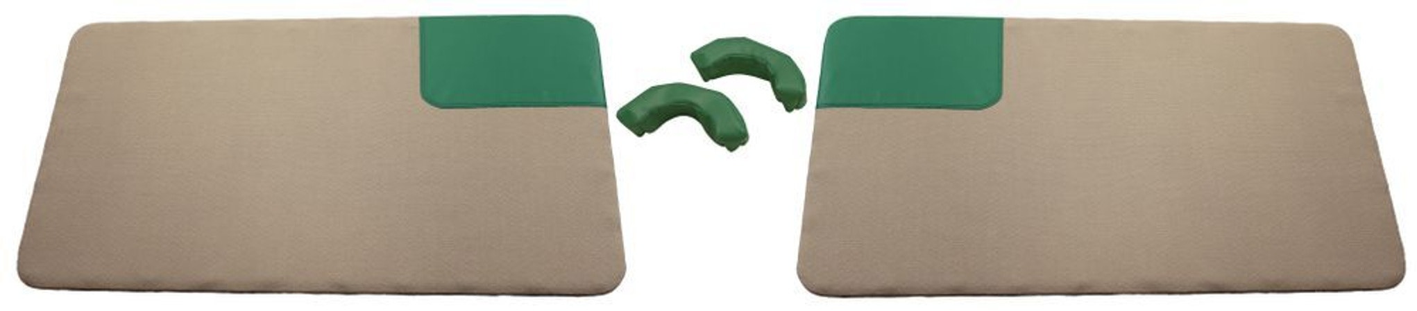 Panneau de porte jaune/vert