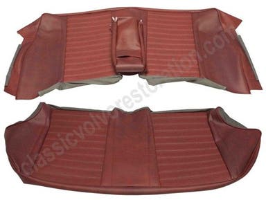 Garniture de siège arrière rouge pour Volvo Amazon 4 portes (1965-1966)