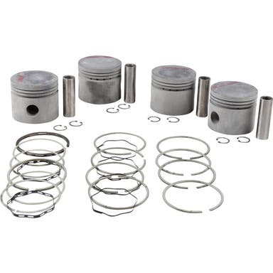 Jeu de pistons (4 pièces) avec segments pour Volvo B18 Std