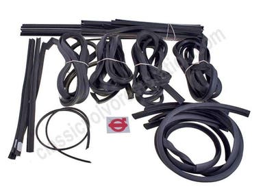 Kit de caoutchouc et de rail de guidage pour Volvo Amazon Kombi sans bandes textiles
