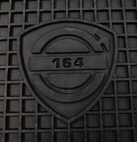 Jeu de tapis noir caoutchouc