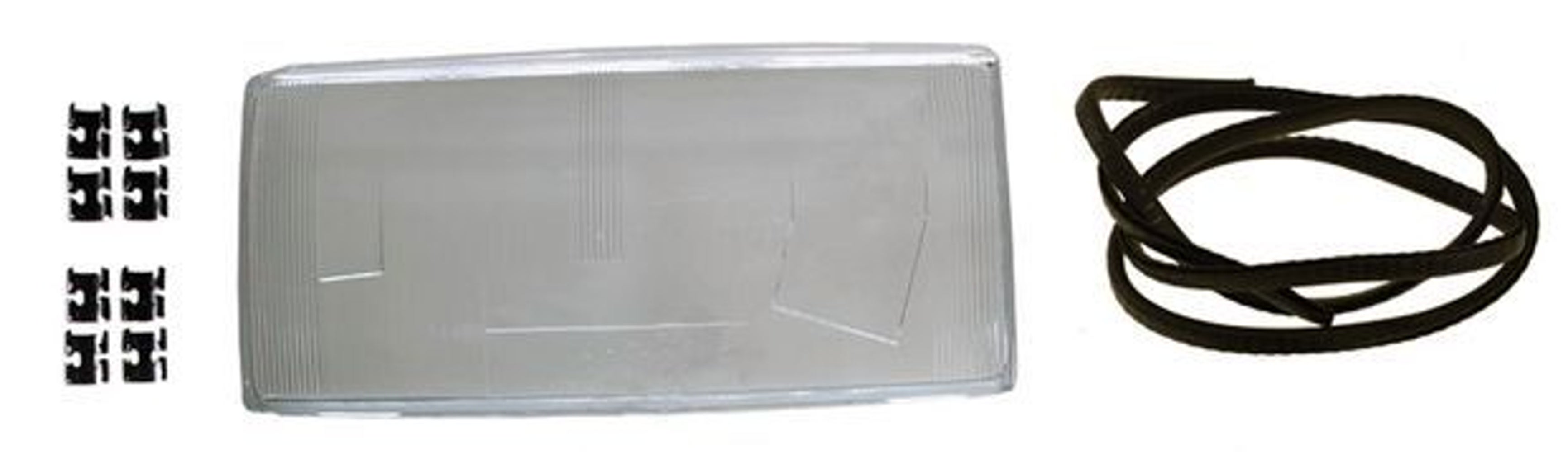 Phare avant droit en verre pour Volvo 740 et 760 (1982-1989).
