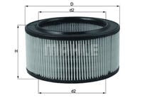 Filtre à air pour Volvo Amazon, B18A, B20A — bild 2 av 2