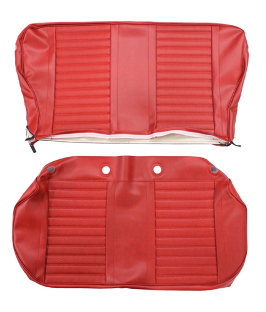 Kit de sellerie pour siège arrière Volvo Amazon Kombi, 1965-68, rouge vif — bild 2 av 2
