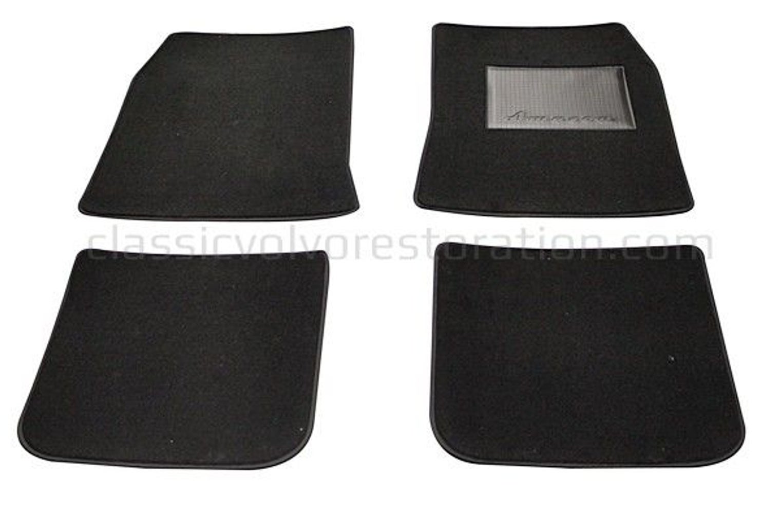 Ensemble de tapis et accessoires pour Volvo Amazon 1962-70, textile noir (conduite à droite) — bild 2 av 2