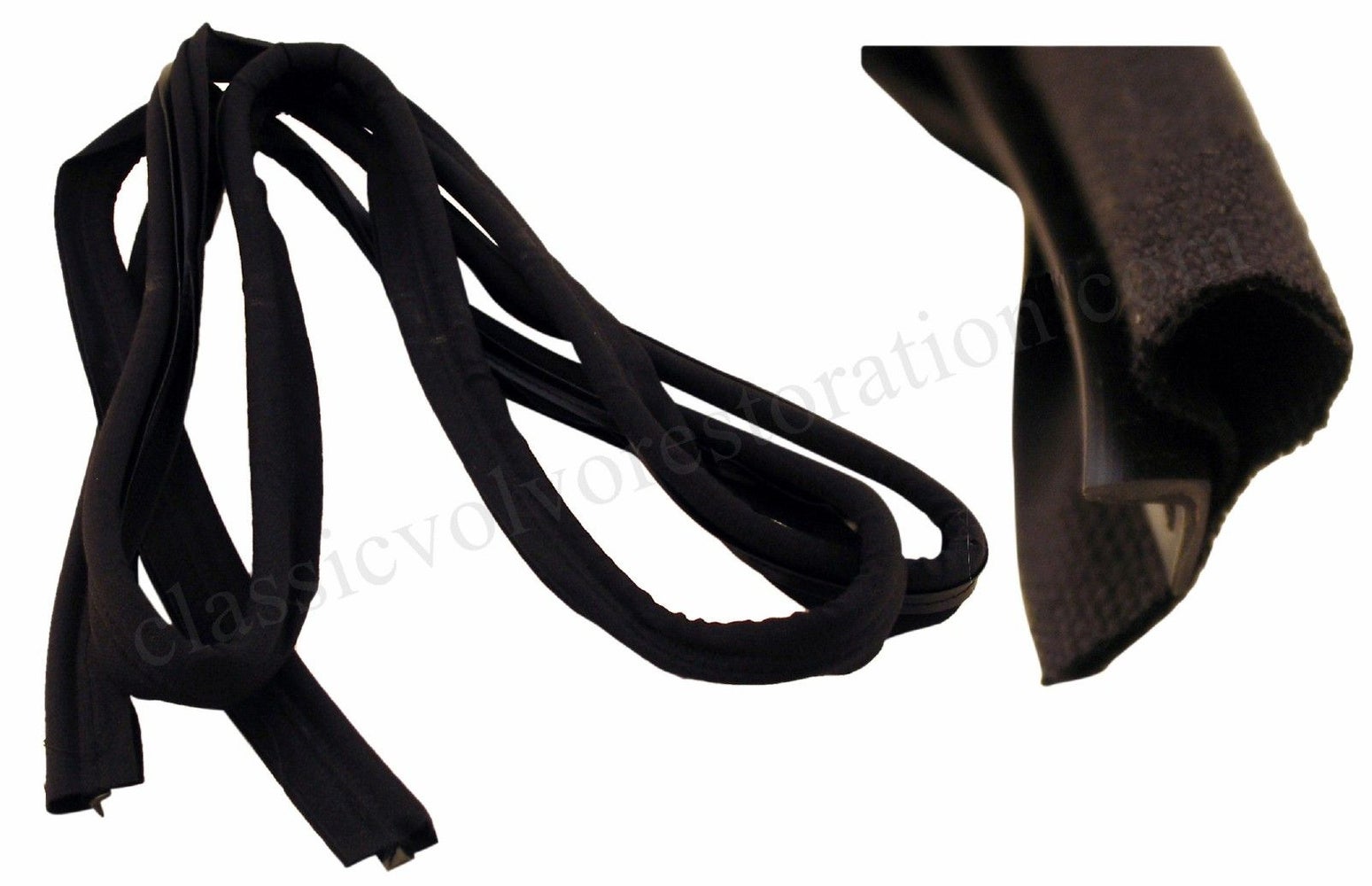 Bande textile pour Volvo Amazon 4D noire (porte/carrosserie)
