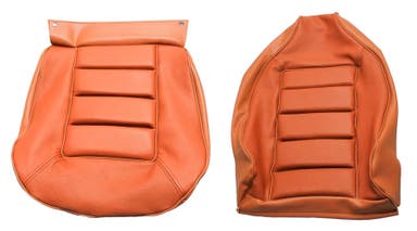 Sellerie de siège avant en cuir marron pour Volvo 1800ES de 1973