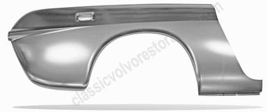 Garde-boue arrière droit pour Volvo 1800, 1800E, 1800ES (1970-1973).