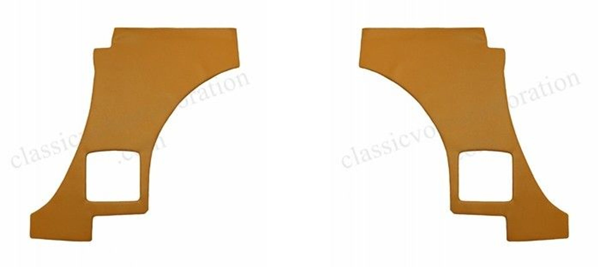 Panneau arrière or métallisé