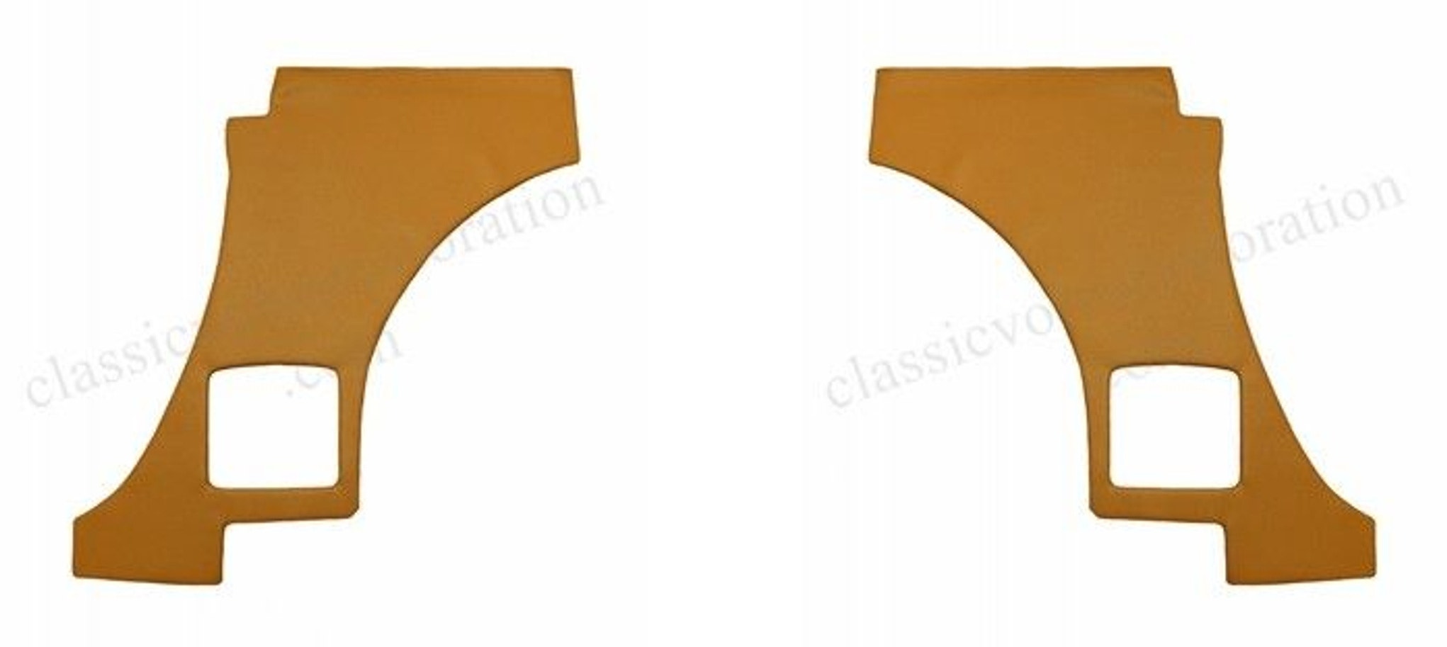 Panneau arrière or métallisé