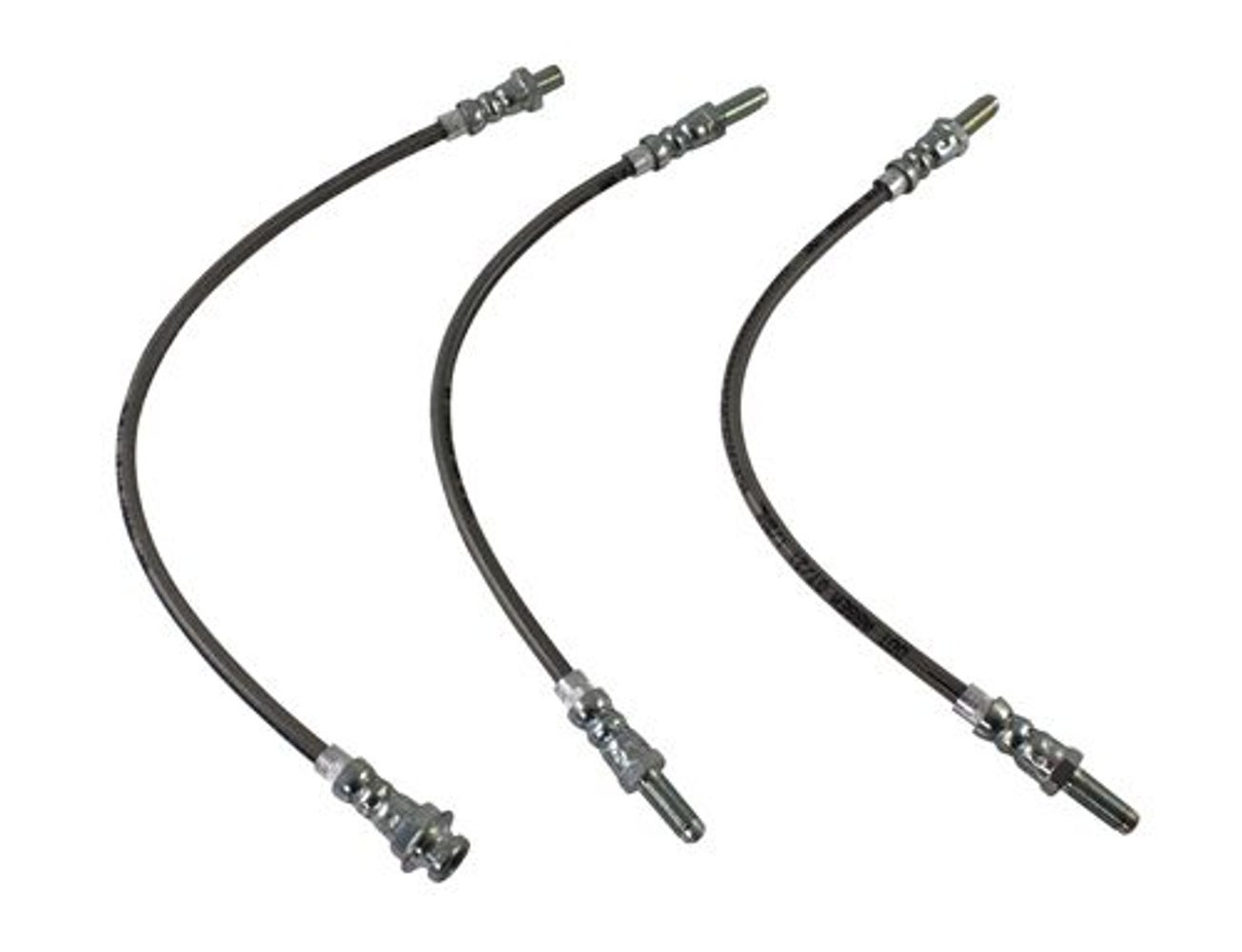 Kit de flexibles de frein pour Volvo Amazon B18, 1965-68, tressés métalliques