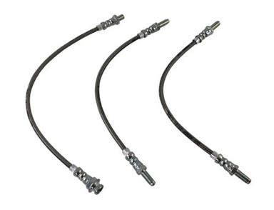Kit de flexibles de frein pour Volvo Amazon B18, 1965-68, tressés métalliques