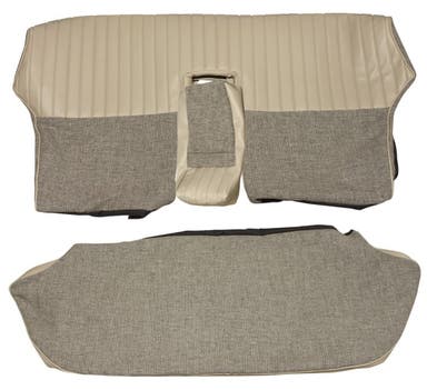Revêtement de siège arrière pour Volvo Amazon 4 portes 1959-60 gris/beige