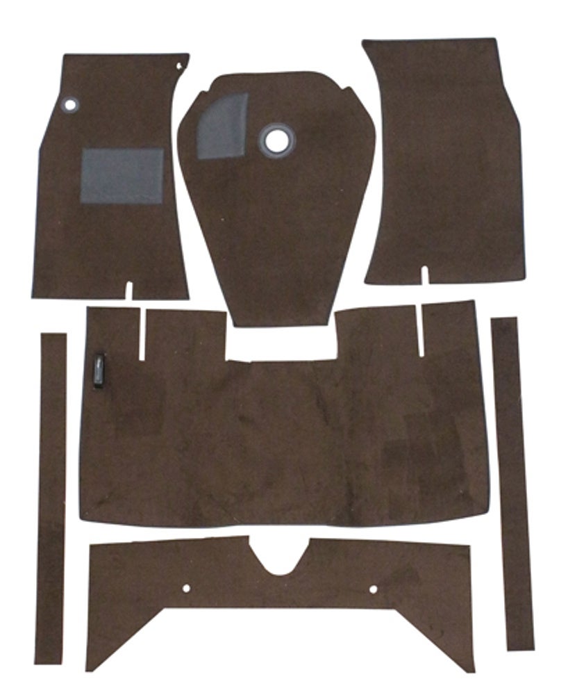 Jeu de tapis pour Volvo Amazon 1962-64, textile marron, M/T