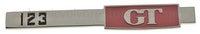 Emblème "123 GT" coffre