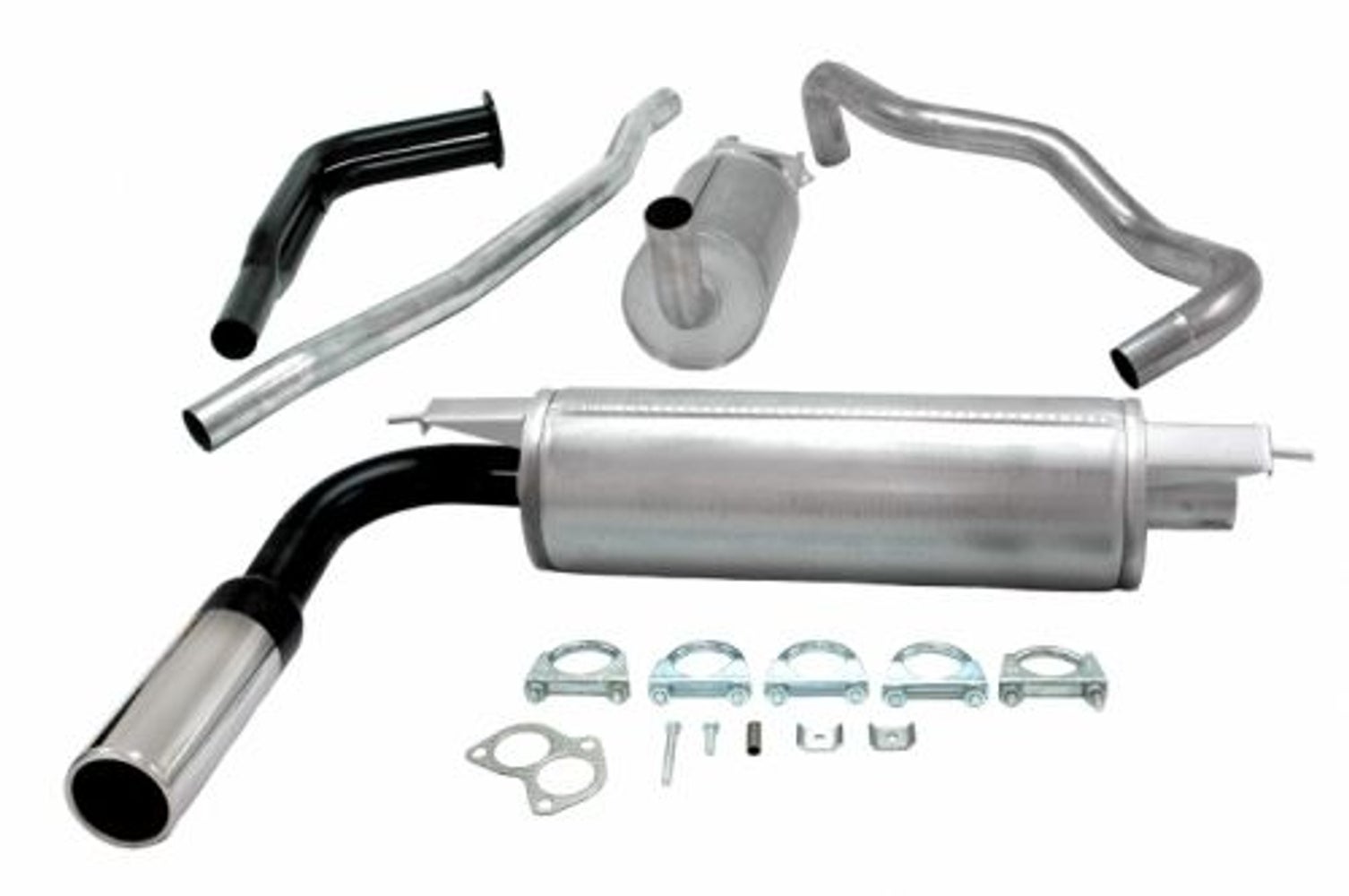 Système d'échappement pour Volvo 240, 1976-1988, 2" sport sans catalyseur