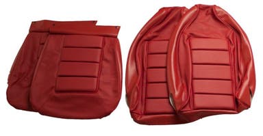 Revêtement de siège avant en cuir rouge pour Volvo 1800E, 1800ES (1972-1973)