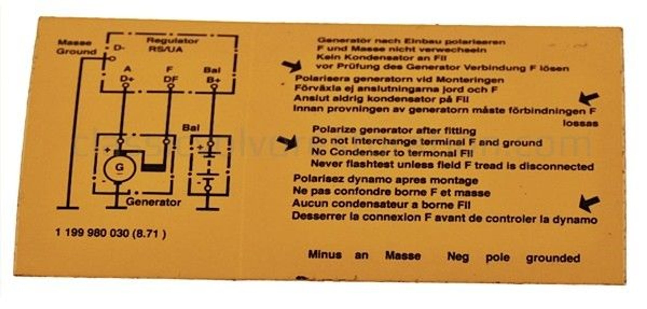 Relais de charge autocollant 6V — bild 2 av 2