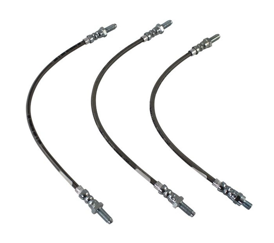 Kit de flexibles de frein pour Volvo 1800, B18, tressés métalliques